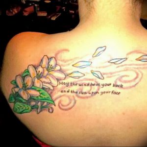 фото тату жасмин от 18.10.2017 №014 - tattoo jasmine - tattoo-photo.ru