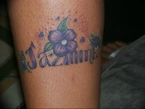 фото тату жасмин от 18.10.2017 №045 - tattoo jasmine - tattoo-photo.ru