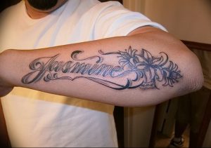 фото тату жасмин от 18.10.2017 №049 - tattoo jasmine - tattoo-photo.ru