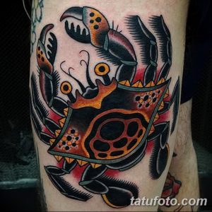 фото тату краб (рак) от 23.10.2017 №004 - tattoo crab (cancer) - tatufoto.com