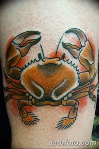 фото тату краб (рак) от 23.10.2017 №007 - tattoo crab (cancer) - tatufoto.com