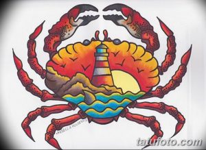 фото тату краб (рак) от 23.10.2017 №011 - tattoo crab (cancer) - tatufoto.com