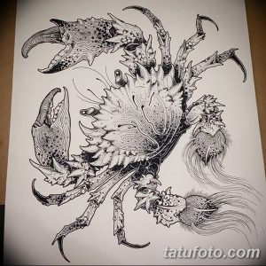 фото тату краб (рак) от 23.10.2017 №012 - tattoo crab (cancer) - tatufoto.com