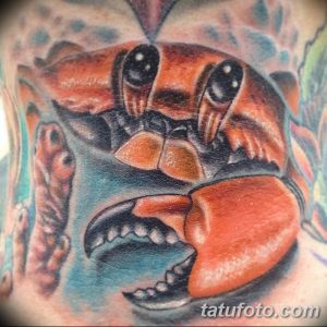 фото тату краб (рак) от 23.10.2017 №034 - tattoo crab (cancer) - tatufoto.com