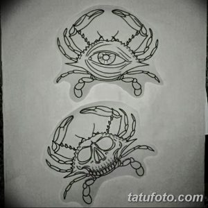 фото тату краб (рак) от 23.10.2017 №043 - tattoo crab (cancer) - tatufoto.com