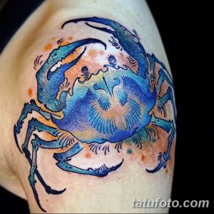 фото тату краб (рак) от 23.10.2017 №056 - tattoo crab (cancer) - tatufoto.com