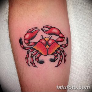 фото тату краб (рак) от 23.10.2017 №067 - tattoo crab (cancer) - tatufoto.com