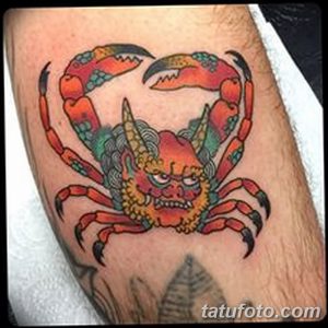 фото тату краб (рак) от 23.10.2017 №078 - tattoo crab (cancer) - tatufoto.com