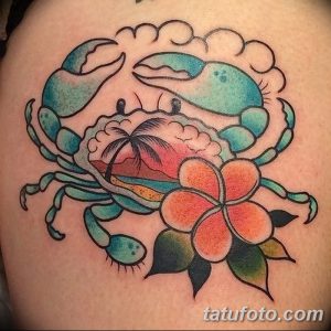 фото тату краб (рак) от 23.10.2017 №081 - tattoo crab (cancer) - tatufoto.com