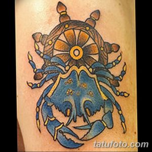 фото тату краб (рак) от 23.10.2017 №082 - tattoo crab (cancer) - tatufoto.com