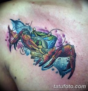фото тату краб (рак) от 23.10.2017 №085 - tattoo crab (cancer) - tatufoto.com