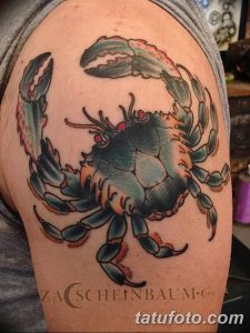 фото тату краб (рак) от 23.10.2017 №099 - tattoo crab (cancer) - tatufoto.com