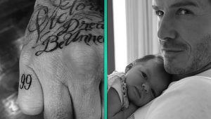 фото Тату Дэвида Бекхэма от 26.11.2017 №013 - Tattoo of David Beckham - tattoo-photo.ru