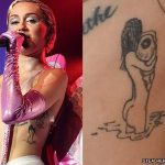 фото Тату Майли Сайрус от 05.12.2017 №055 - Miley Cyrus Tattoo - tattoo-photo.ru