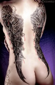 фото тату Крылья от 04.12.2017 №009 - Tattoo Wings - tattoo-photo.ru