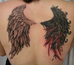 фото тату Крылья от 04.12.2017 №014 - Tattoo Wings - tattoo-photo.ru