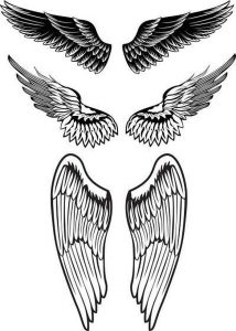 фото тату Крылья от 04.12.2017 №022 - Tattoo Wings - tattoo-photo.ru
