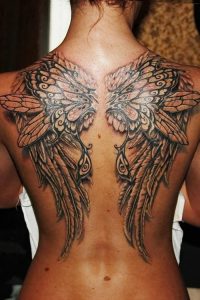 фото тату Крылья от 04.12.2017 №023 - Tattoo Wings - tattoo-photo.ru