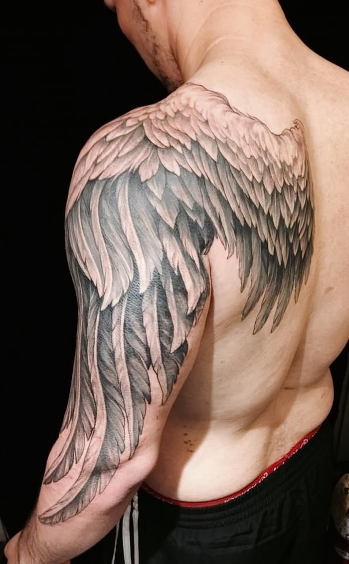 фото тату Крылья от 04.12.2017 № 024 - Tattoo Wings - tattoo-photo.ru.