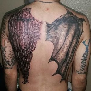 фото тату Крылья от 04.12.2017 №038 - Tattoo Wings - tattoo-photo.ru