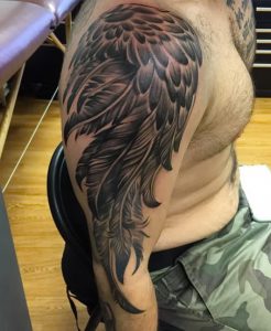 фото тату Крылья от 04.12.2017 №042 - Tattoo Wings - tattoo-photo.ru