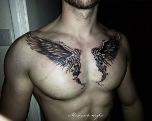 фото тату Крылья от 04.12.2017 №045 - Tattoo Wings - tattoo-photo.ru