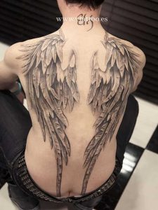 фото тату Крылья от 04.12.2017 №046 - Tattoo Wings - tattoo-photo.ru