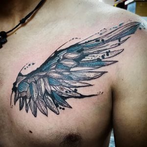 фото тату Крылья от 04.12.2017 №048 - Tattoo Wings - tattoo-photo.ru
