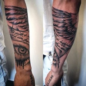 фото тату Крылья от 04.12.2017 №057 - Tattoo Wings - tattoo-photo.ru