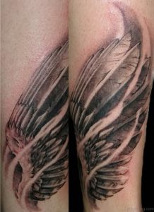 фото тату Крылья от 04.12.2017 №061 - Tattoo Wings - tattoo-photo.ru