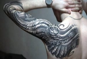 фото тату Крылья от 04.12.2017 №062 - Tattoo Wings - tattoo-photo.ru
