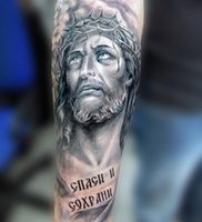 фото тату Спаси и сохрани от 05.12.2017 №001 — tattoo Save and Protect — tattoo-photo.ru