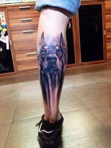 фото тату доберман от 21.11.2017 №005 - Doberman tattoo - tattoo-photo.ru