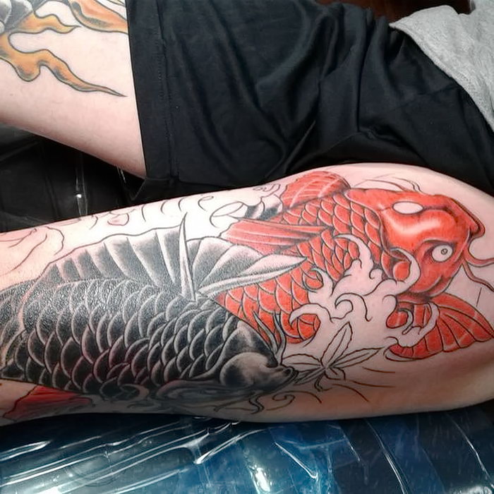 фото тату рыба от 17.11.2017 № 029 - fish tattoo - tattoo-photo.ru.