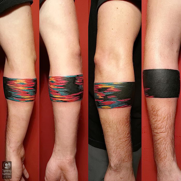 фото тату с полосой от 05.12.2017 №048 tattoo with stripe tattoo