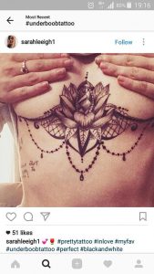 фото Мехенди под грудиной от 05.12.2017 №014 - Mehendi under sternum - tattoo-photo.ru