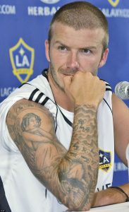 фото Тату Дэвида Бекхэма от 26.11.2017 №010 - Tattoo of David Beckham - tattoo-photo.ru