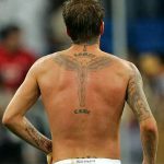 фото Тату Дэвида Бекхэма от 26.11.2017 №018 - Tattoo of David Beckham - tattoo-photo.ru