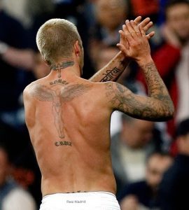 фото Тату Дэвида Бекхэма от 26.11.2017 №044 - Tattoo of David Beckham - tattoo-photo.ru