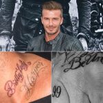 фото Тату Дэвида Бекхэма от 26.11.2017 №050 - Tattoo of David Beckham - tattoo-photo.ru