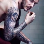 фото Тату Дэвида Бекхэма от 26.11.2017 №053 - Tattoo of David Beckham - tattoo-photo.ru