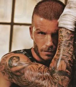 фото Тату Дэвида Бекхэма от 26.11.2017 №057 - Tattoo of David Beckham - tattoo-photo.ru