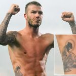 фото Тату Дэвида Бекхэма от 26.11.2017 №058 - Tattoo of David Beckham - tattoo-photo.ru