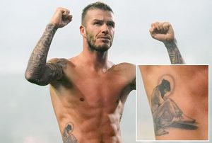 фото Тату Дэвида Бекхэма от 26.11.2017 №058 - Tattoo of David Beckham - tattoo-photo.ru