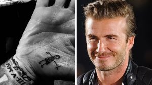 фото Тату Дэвида Бекхэма от 26.11.2017 №065 - Tattoo of David Beckham - tattoo-photo.ru