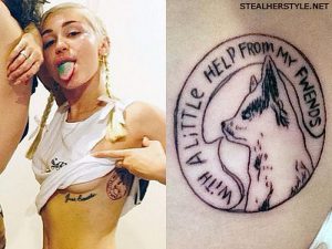 фото Тату Майли Сайрус от 05.12.2017 №047 - Miley Cyrus Tattoo - tattoo-photo.ru