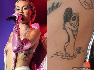 фото Тату Майли Сайрус от 05.12.2017 №055 - Miley Cyrus Tattoo - tattoo-photo.ru