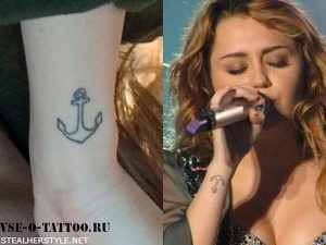 фото Тату Майли Сайрус от 05.12.2017 №091 - Miley Cyrus Tattoo - tattoo-photo.ru