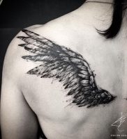 фото тату Крылья от 04.12.2017 №002 — Tattoo Wings — tattoo-photo.ru