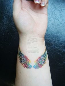 фото тату Крылья от 04.12.2017 №003 - Tattoo Wings - tattoo-photo.ru